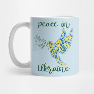 Dove of peace in Ukraine Mug